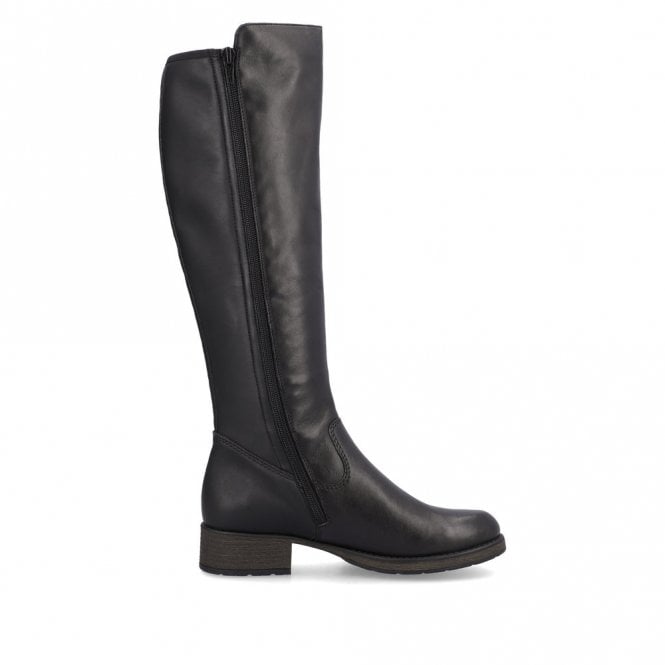 Rieker Z9591-01 Ladies Long Black Boots