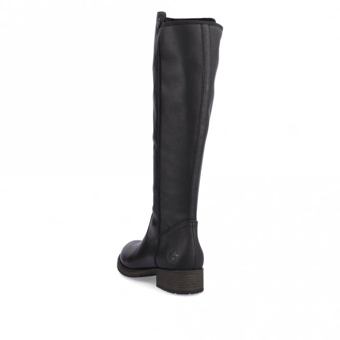 Rieker Z9591-01 Ladies Long Black Boots