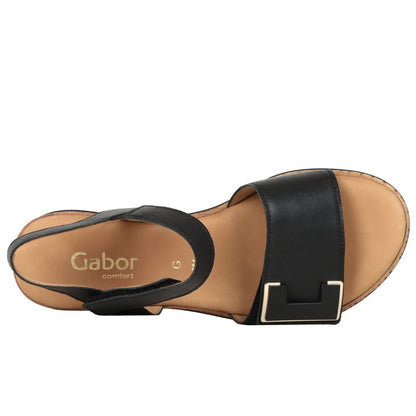 Gabor 62.700.57 Ladies Shout Black Sandal