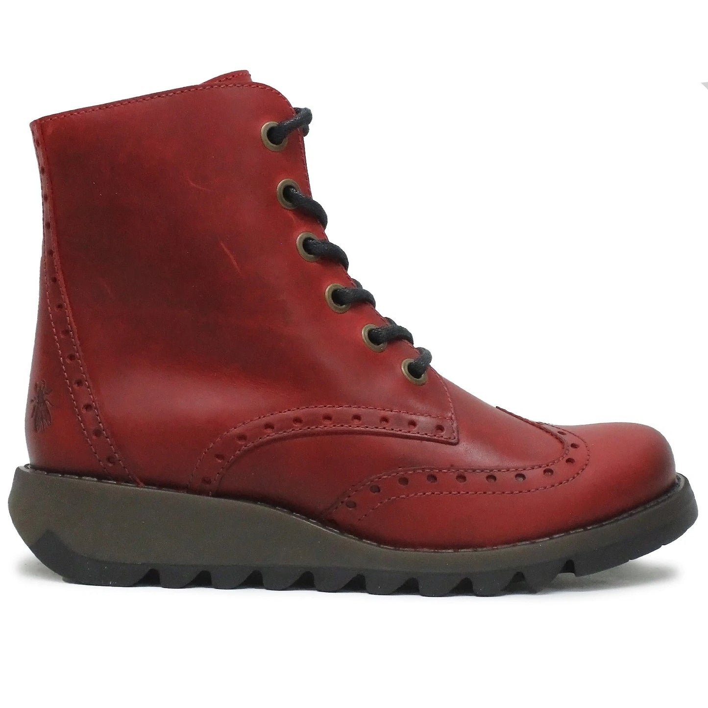 Fly London P144069014 Rug Wine  Lace Boot