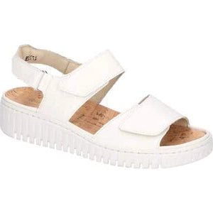 Waldlaufer 955004 139 150 Willow White Velcro Sandal