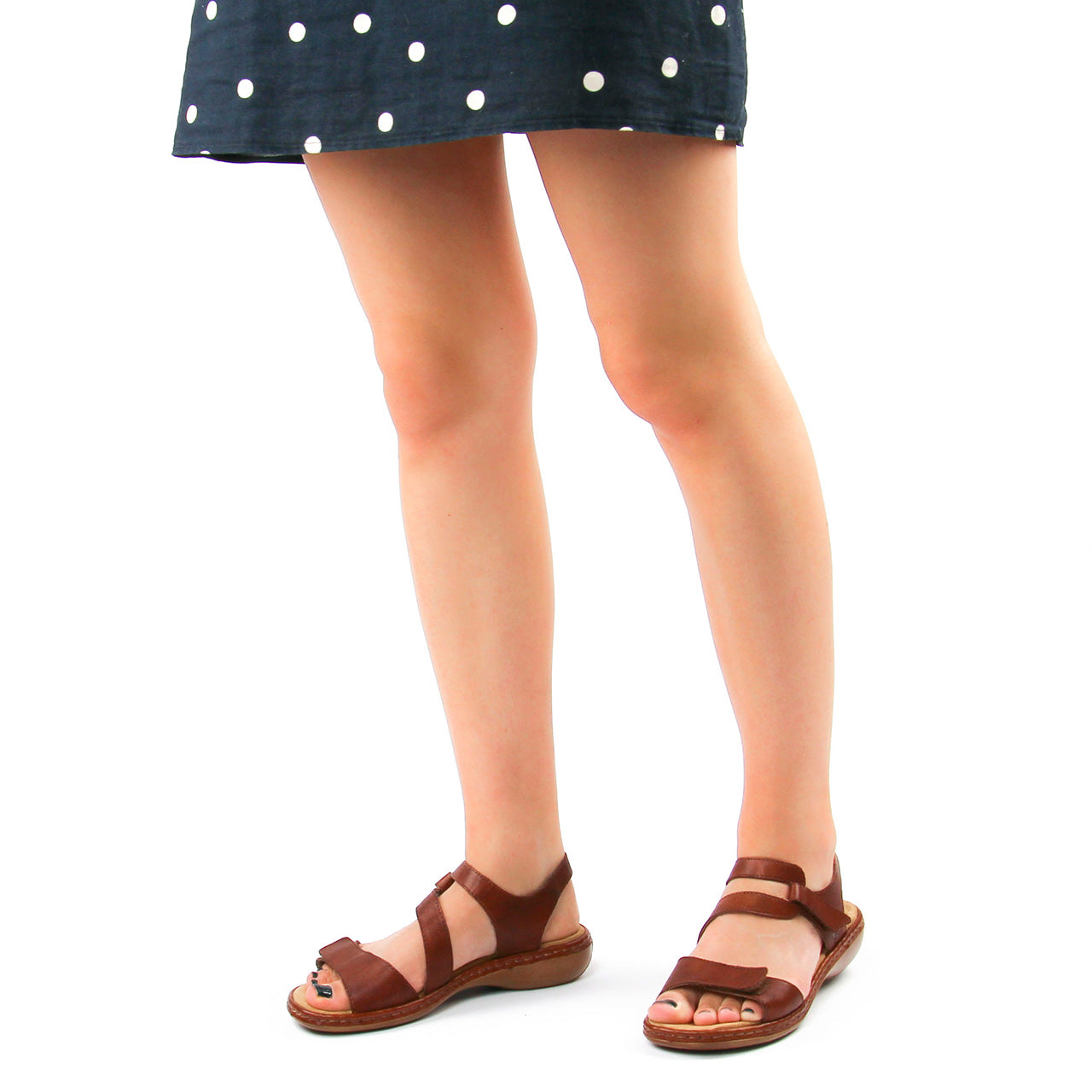 Rieker 659C7-24  Brown  Ladies Sandal