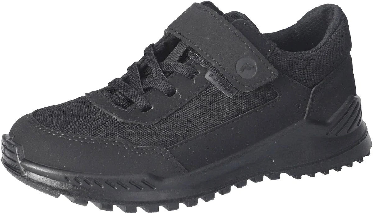 Ricosta 50 5802200/090 Boys Seb Black Microfibre Trainer