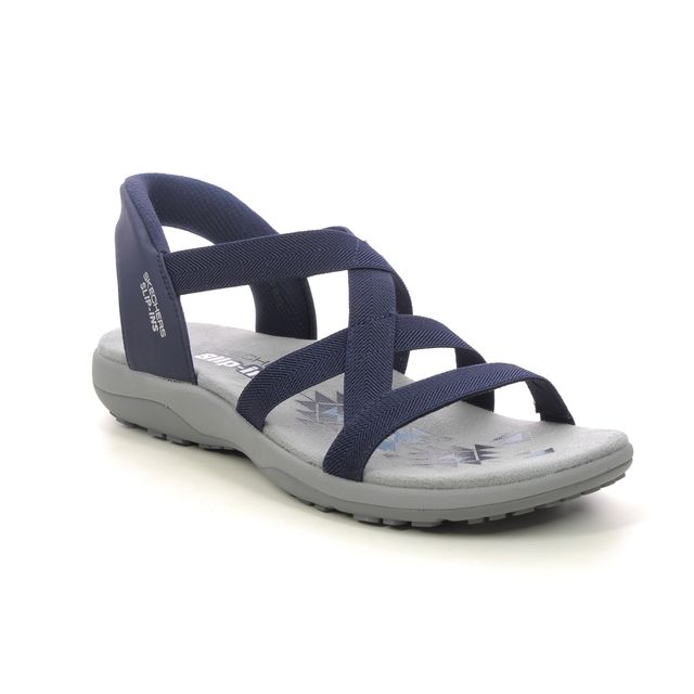 Skecher 163460 Ladies Reggae Slim Slip In Navy Sandal