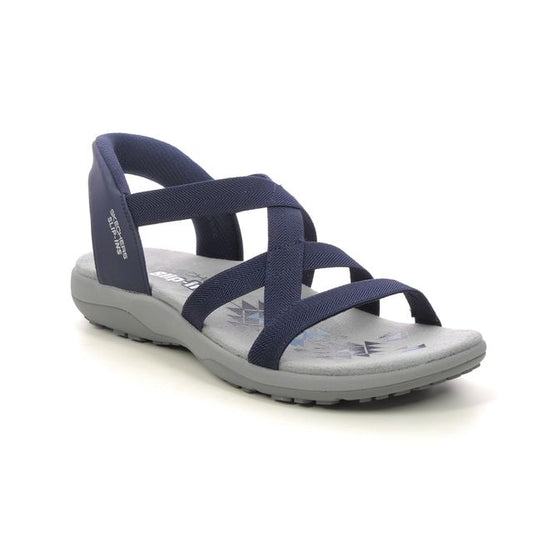 Skecher 163460 Ladies Reggae Slim Slip In Navy Sandal