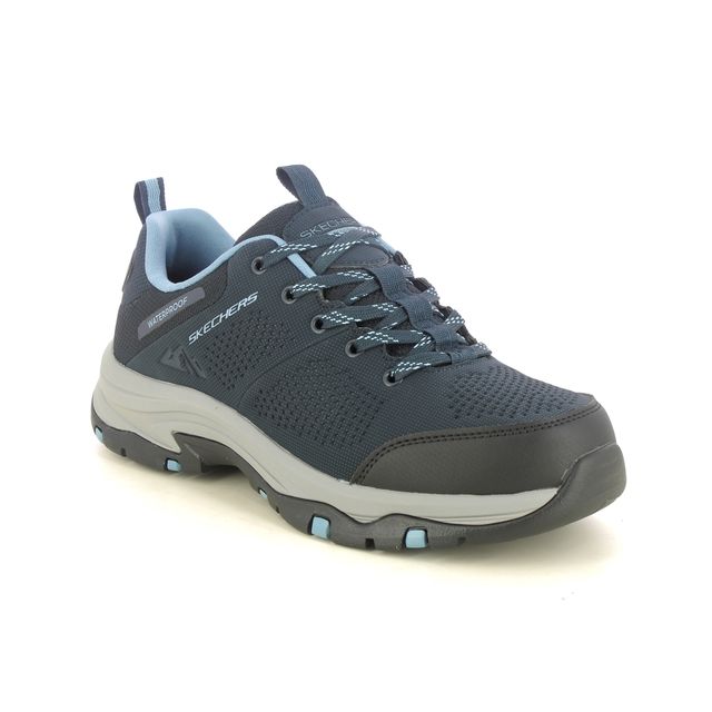 Skechers 180119 Ladies Navy/Gray Relaxed Fit Waterproof Trail