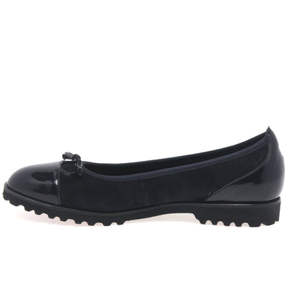 Gabor 24.100.37 Temptation Black Casual Shoe Ballerina Pumps