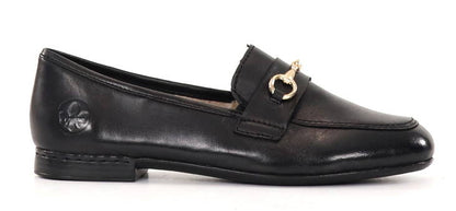 Rieker 51764-00 Ladies Black Loafer