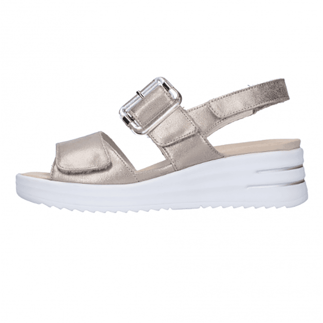 Waldlaufer 795006 131 070  Eclis Gold Ladies Velcro Sandle