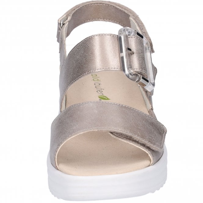 Waldlaufer 795006 131 070  Eclis Gold Ladies Velcro Sandle