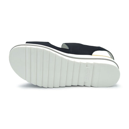 Waldlaufer 351013 171 194 Hakura Navy Ladies Velcro Sandle