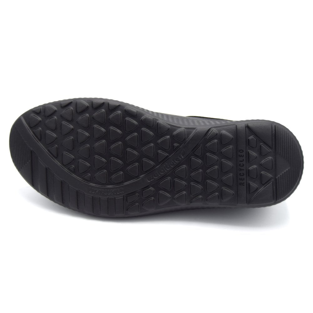 Waldlaufer 634002 199 001 Ladies Black Leather Shoe