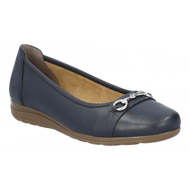 Rieker L9360-14 Ladies Navy Pump