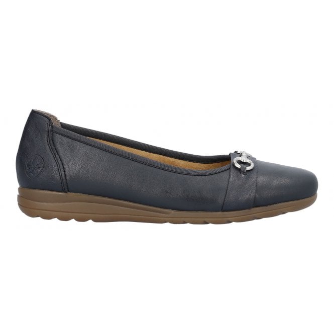 Rieker L9360-14 Ladies Navy Pump