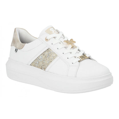 Rieker W1202-82 Ladies R Evolution Shell/White Trainer