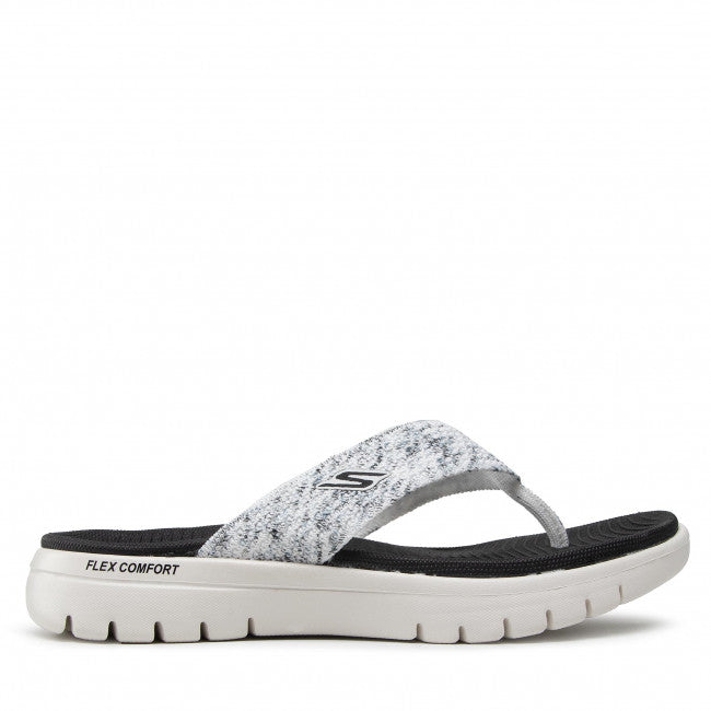 Skechers Ladies 140284 Toe Post On-The-Goflexsandal-Accen WBK