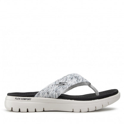 Skechers Ladies 140284 Toe Post On-The-Goflexsandal-Accen WBK