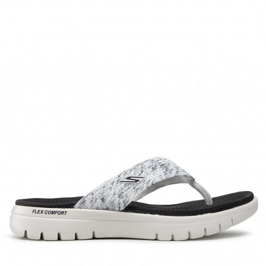 Skechers Ladies 140284 Toe Post On-The-Goflexsandal-Accen WBK