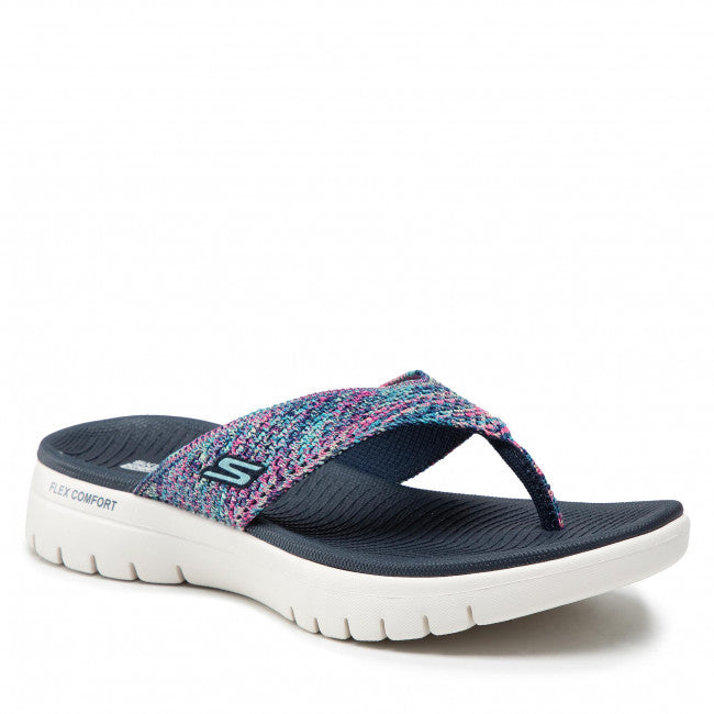 Skechers Ladies 140284 Toe Post On-The-Goflexsandal-Accen NVMT