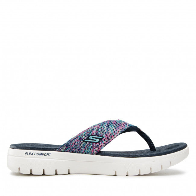 Skechers Ladies 140284 Toe Post On-The-Goflexsandal-Accen NVMT