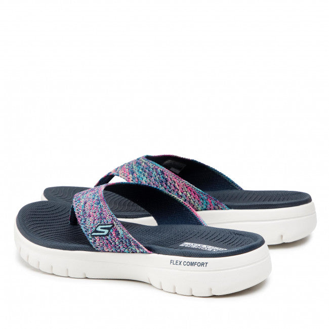Skechers Ladies 140284 Toe Post On-The-Goflexsandal-Accen NVMT
