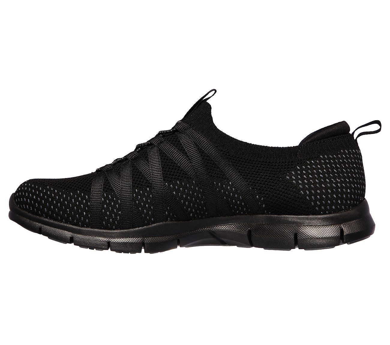Skechers Ladies Gratis Black Trainers 104152