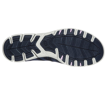 Skechers Ladies Gratis Chic Newness Ladies Navy Blue Trainers 104152