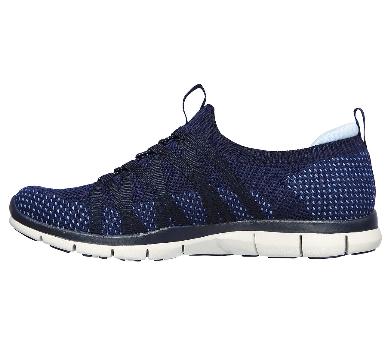 Skechers Ladies Gratis Chic Newness Ladies Navy Blue Trainers 104152