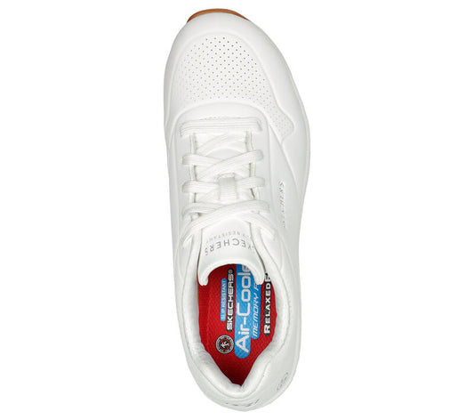 Skecher 108021EC  Ladies Uno SR White Trainer