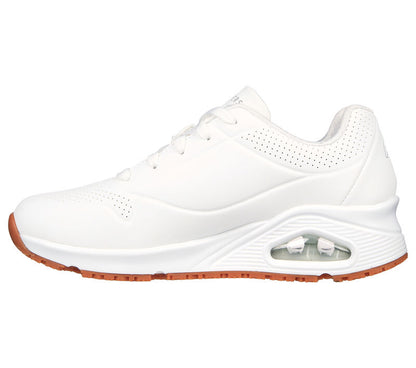Skecher 108021EC  Ladies Uno SR White Trainer