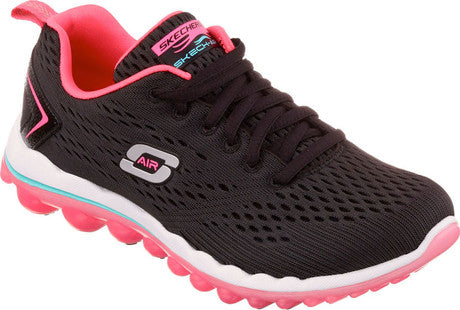 Skechers Ladies Skech Air Run High Black/Hot Pink Trainers 12101