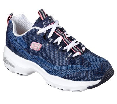 Skechers Ladies D'Lites Ultra Navy Trainers 12283