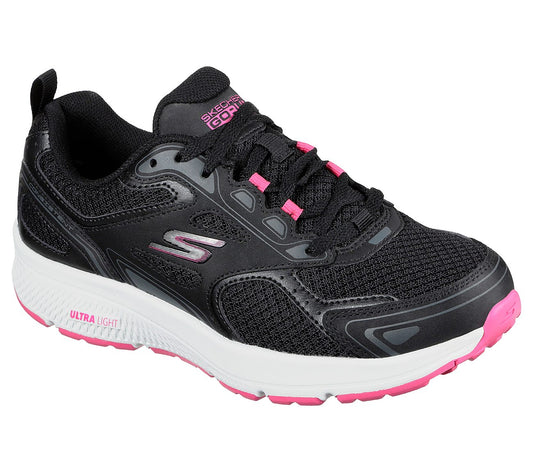 Skechers Ladies GOrun Consistent Ladies Black Trainer Shoes 128075