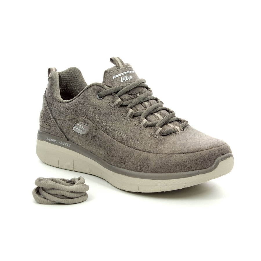 Skechers Ladies Synergy 2.0 Dark Taupe Trainers 12934