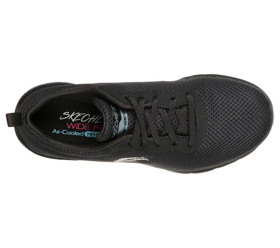 Skechers Ladies Flex Appeal 3.0 First Insight Black Trainer Shoes 13070