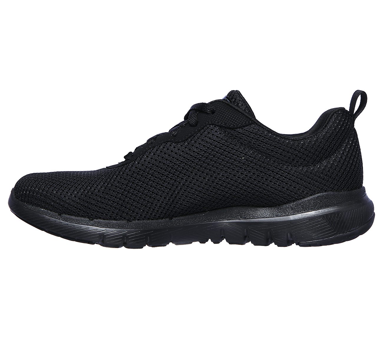 Skechers Ladies Flex Appeal 3.0 First Insight Black Trainer Shoes 13070