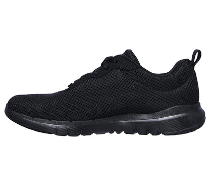 Skechers Ladies Flex Appeal 3.0 First Insight Black Trainer Shoes 13070