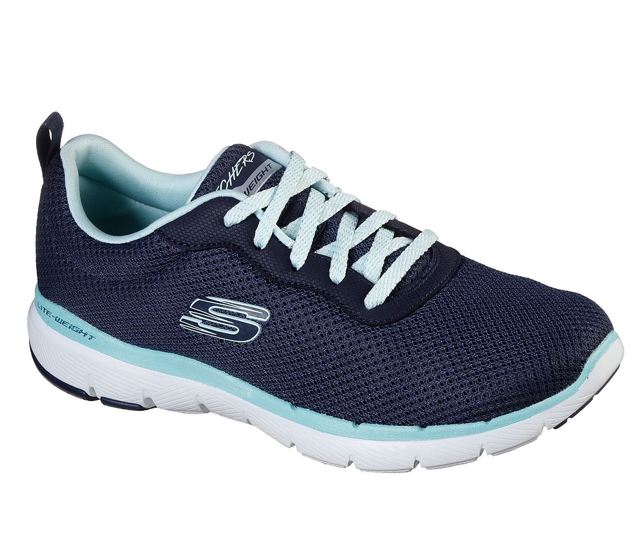 Skechers 13070 Flex Appeal 3.0 - First Insight Ladies Navy/Aqua