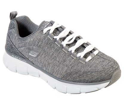 Skechers Ladies Synergy 3.0 Spellbound Grey Trainers 13262
