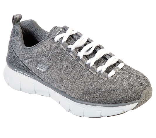 Skechers Ladies Synergy 3.0 Spellbound Grey Trainers 13262