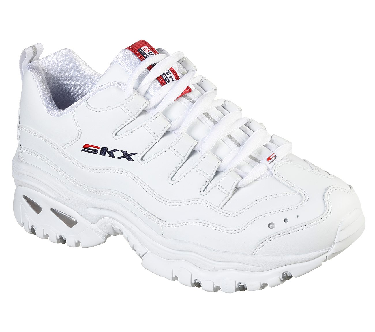 Skechers Ladies Energy Timeless Vision White Trainers 13423