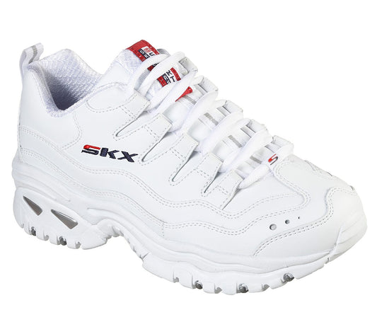 Skechers Ladies Energy Timeless Vision White Trainers 13423
