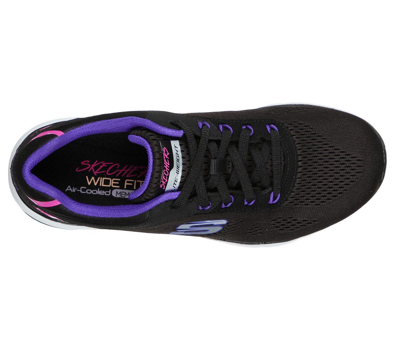Skechers Ladies Flex Appeal 3.0 Steady Move Black Trainers 13474