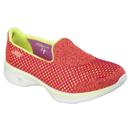 Skechers Ladies GOwalk 4 Kindle Pink Slip On Trainers 14145