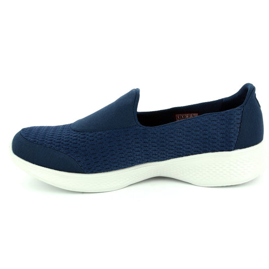 Skechers Ladies GOWalk Joy Navy/White Slip-On Trainers 14148