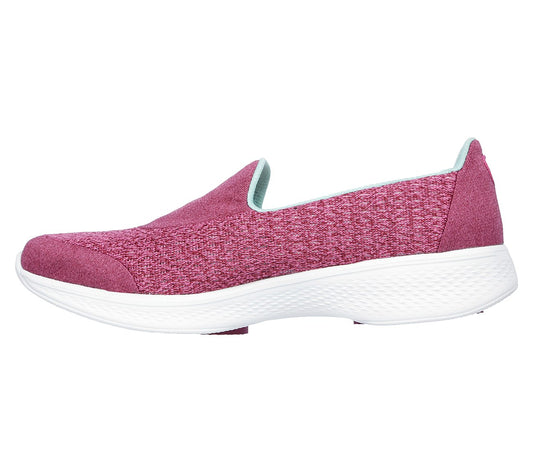 Skechers Ladies GOwalk Pursuit Pink Slip On Trainers 14148