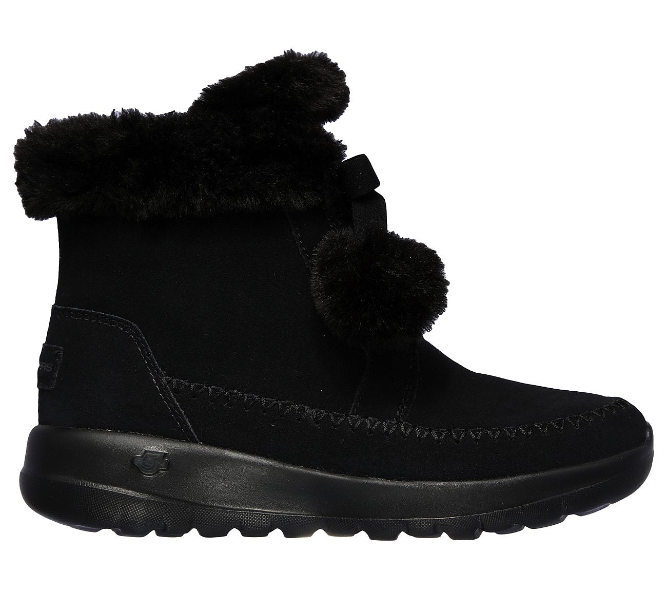 Skechers Ladies GOwalk Joy Black Hibernate Boots 144004