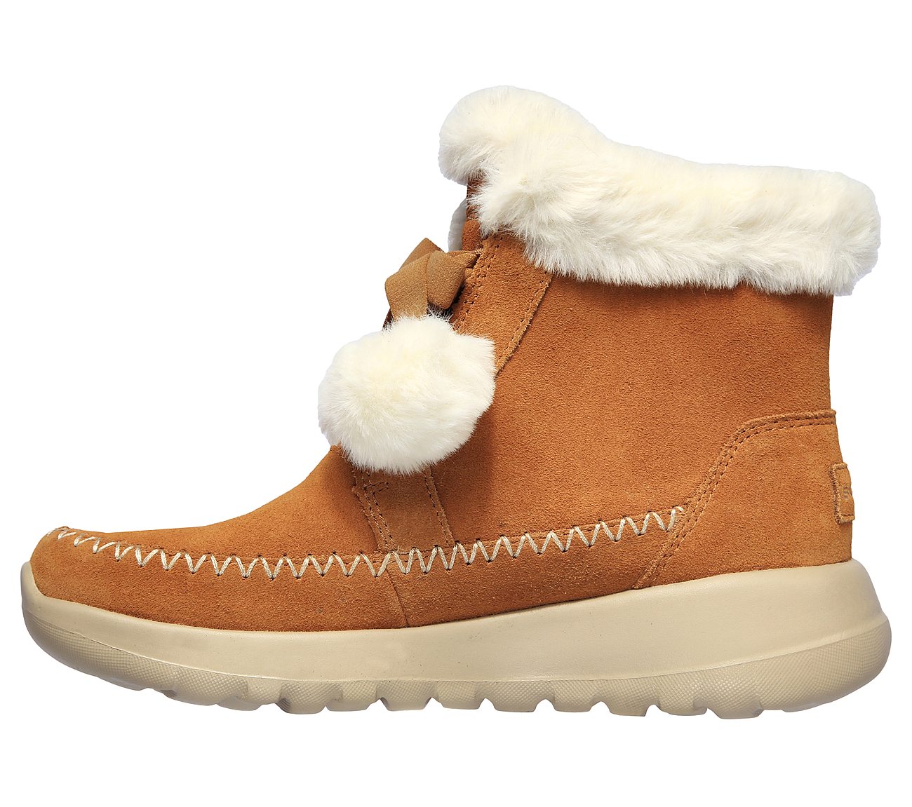 Skechers Ladies GOwalk Joy Brown Ankle Boots 144004