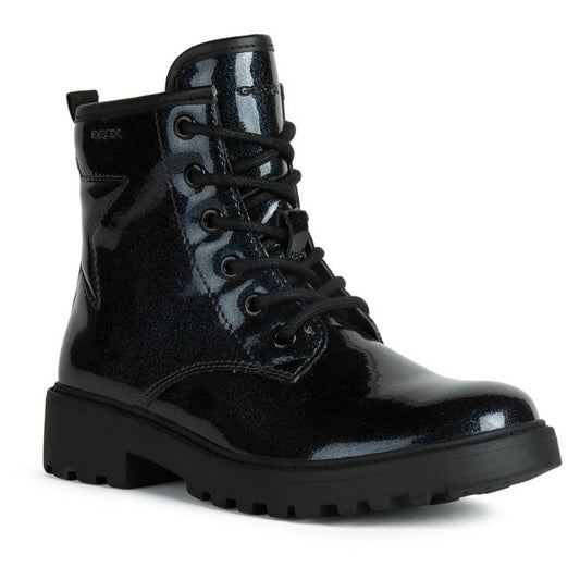 Geox J9420G J Casey Girls Violet Ankle Boot