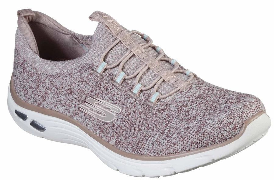Skechers Ladies Relaxed Fit® Empire D'Lux Pink Trainers 149007